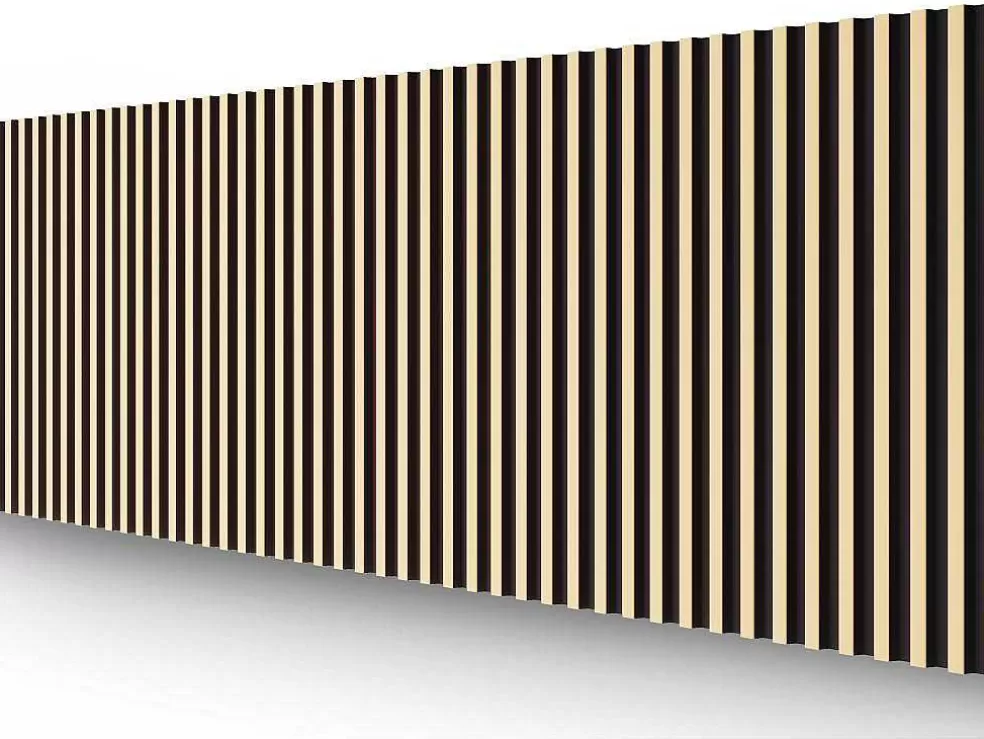 Outlet 3D-Wandpaneel - 2,83 M - Zwart En Goudkleurig - Set Van 8 - Clinton Wandpaneel
