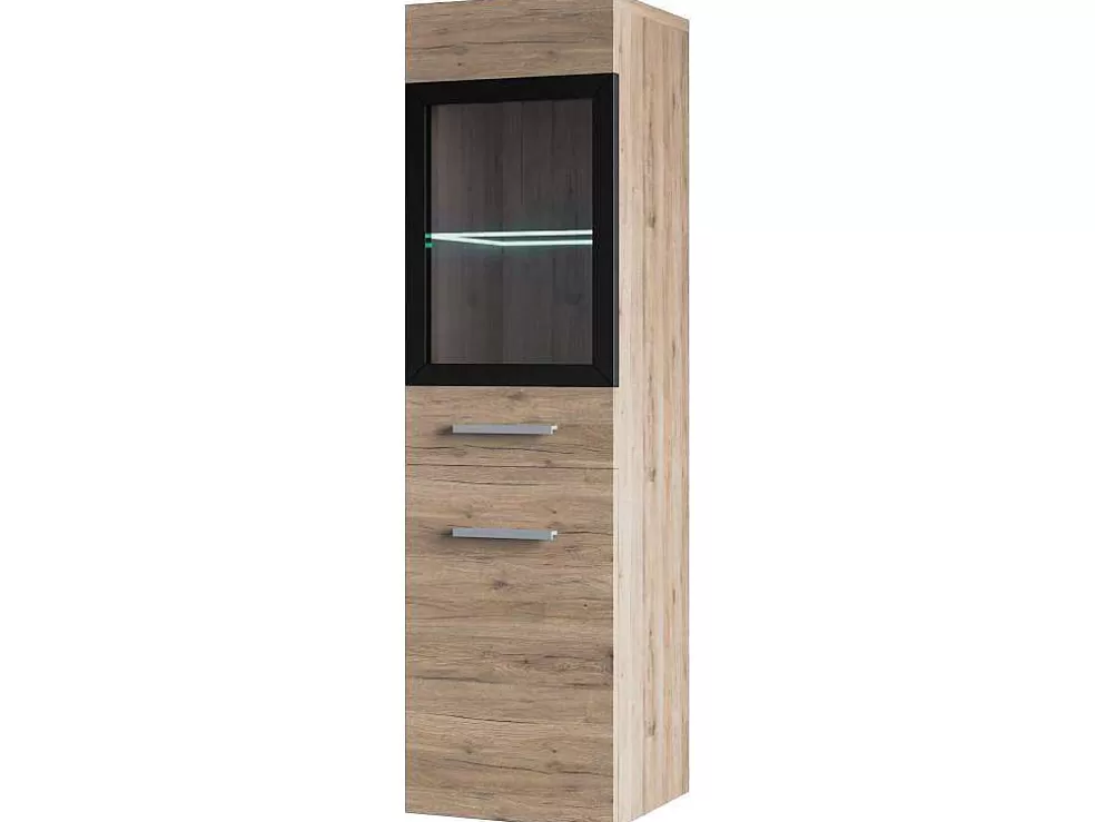 Hot Badkamerkolom Met Led'S - Licht Naturel - L30 X B30 X H109 Cm - Laurine Badkamerkast