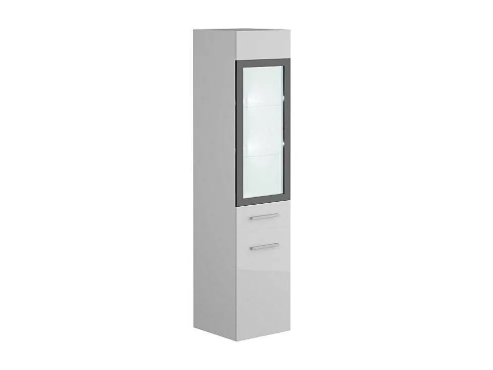 Discount Badkamerkolom Zonder Leds - Wit - L30 X B30 X H132 Cm - Laurine Badkamerkast