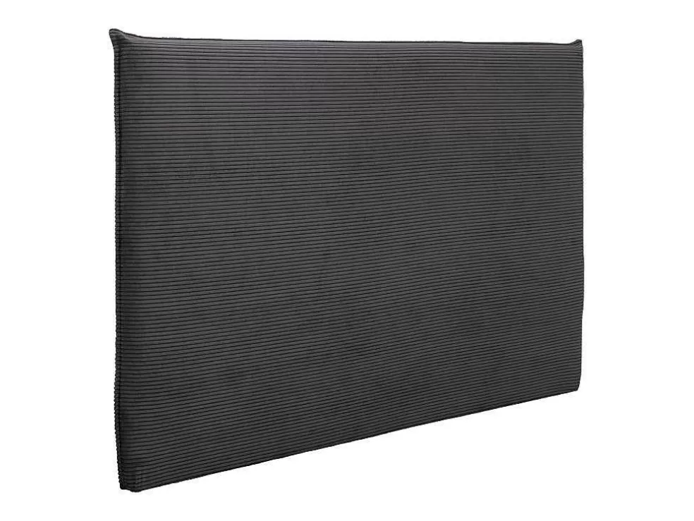 Sale Bedhoofdeinde 160 Cm - Corduroy Fluweel - Antraciet Grijs - Ambrilia Hoofdeinde En Brugkast
