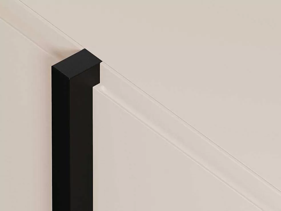 Online Buffetkast Met 4 Deuren Van Mdf - Beige En Zwart - Luvonia Buffetkast