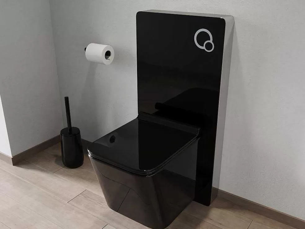 Sale Decoratief Voorwandsysteem Voor Hang-Wc - Zwart - Spinosa Hangend Toilet