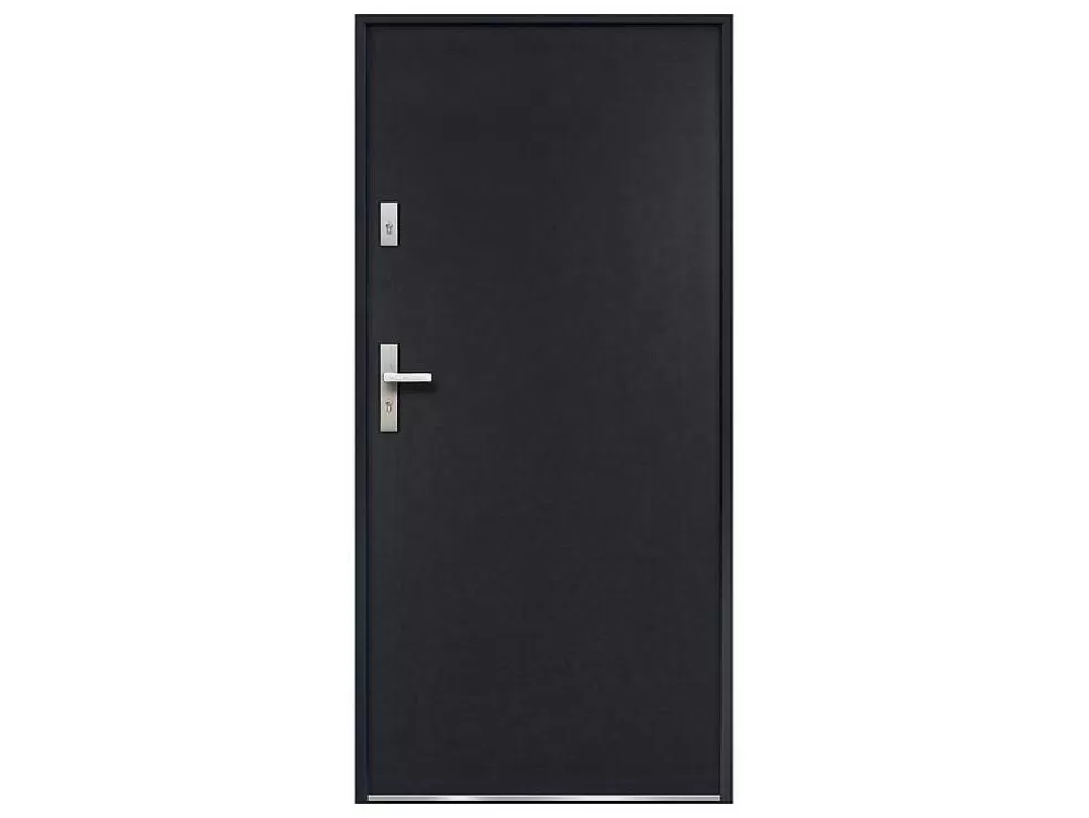 Discount Deur Van Staal H.207 X B.100 Cm Antraciet - Links Duwen - Agueda Voordeur