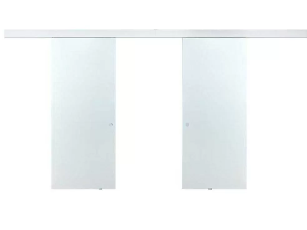 Online Dubbele Schuifdeur In Opbouw - H205 X L166 Cm - Gehard Glas - Alina Schuifdeur