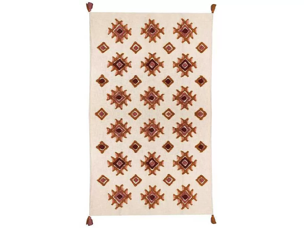 New Getufte En Bedrukte Bankhoes - 130 X 180 Cm - Katoen - Meerdere Kleuren - Magna Huistextiel
