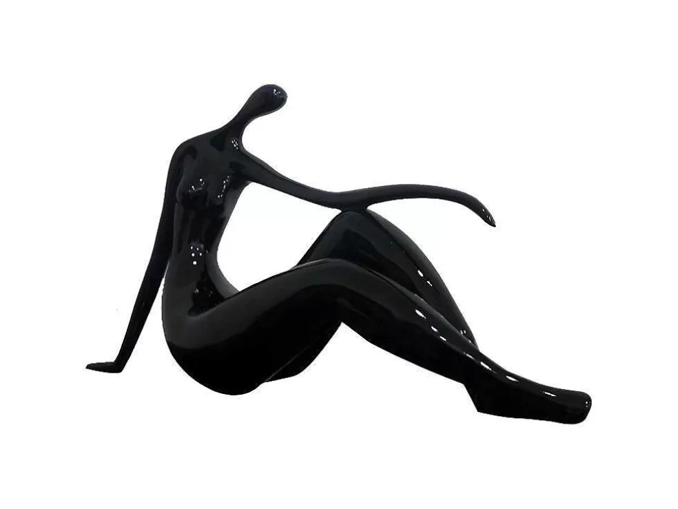 Flash Sale Groot Beeld Madeleine Ii Van Hars - L.36 X H.22 Cm - Zwart Standbeeld