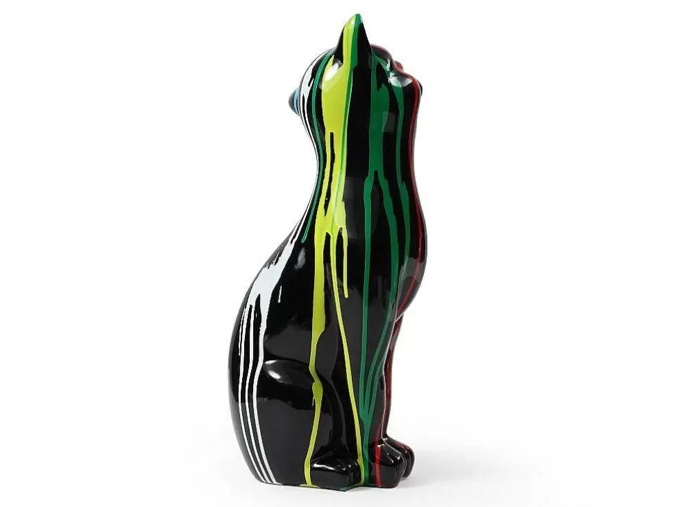 Flash Sale Groot Kattenstandbeeld Van Hars L24 X B13 X H53 Cm Meerdere Kleuren Miniria Standbeeld