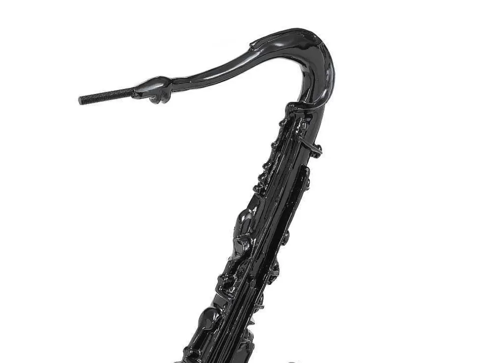 Online Groot Saxofoonstandbeeld Van Hars L29 X B16 X H62 Cm Zwart Musania Standbeeld