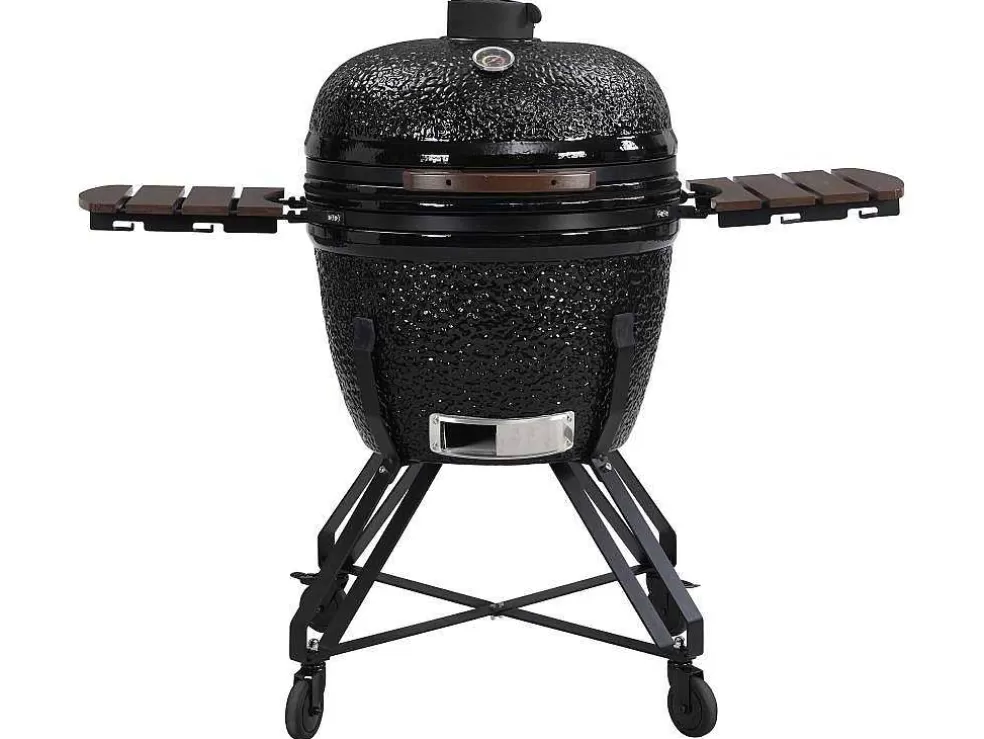 Online Kamado-Houtskoolbarbecue Van Keramiek En Bamboe 67 X 85 X 120 Cm - Ayumi Buitenkeuken