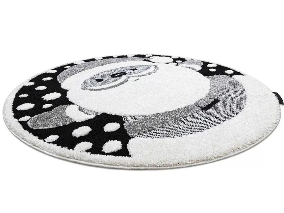 Discount Kindertapijt Joy Rond , Santa Sinterklaas Voor Kinderen - Structuree Cercle 160 Cm Decoratieobject Voor Binnen