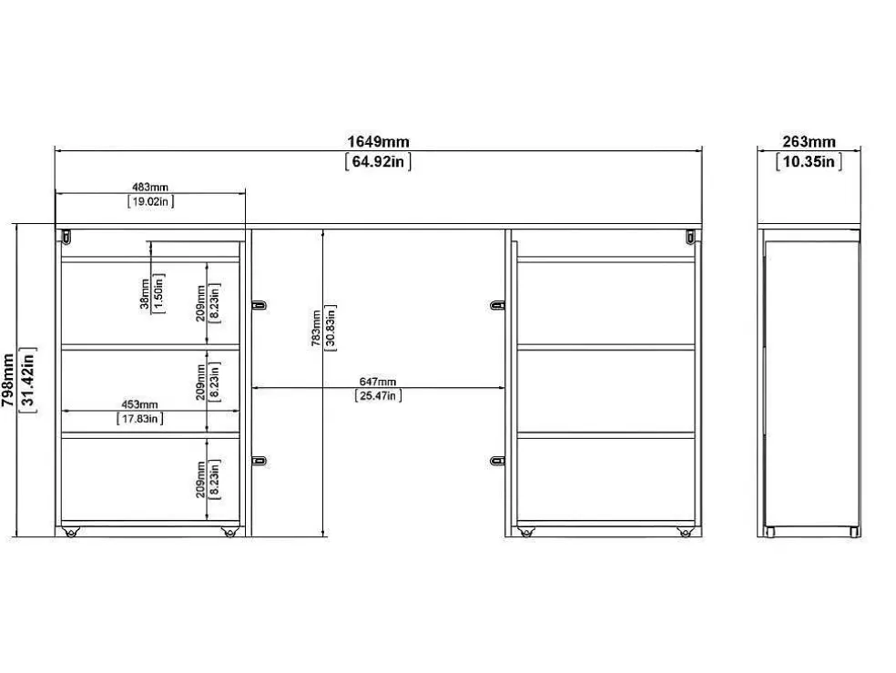 Outlet Nada Hoofdbord Met Opbergruimte 160 Cm, Betondecor/Wit Hoogglans. Hoofdeinde En Brugkast