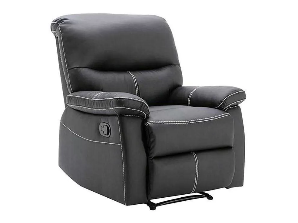 Hot Relaxfauteuil Canby - Kunstleer - Zwart Relaxfauteuil