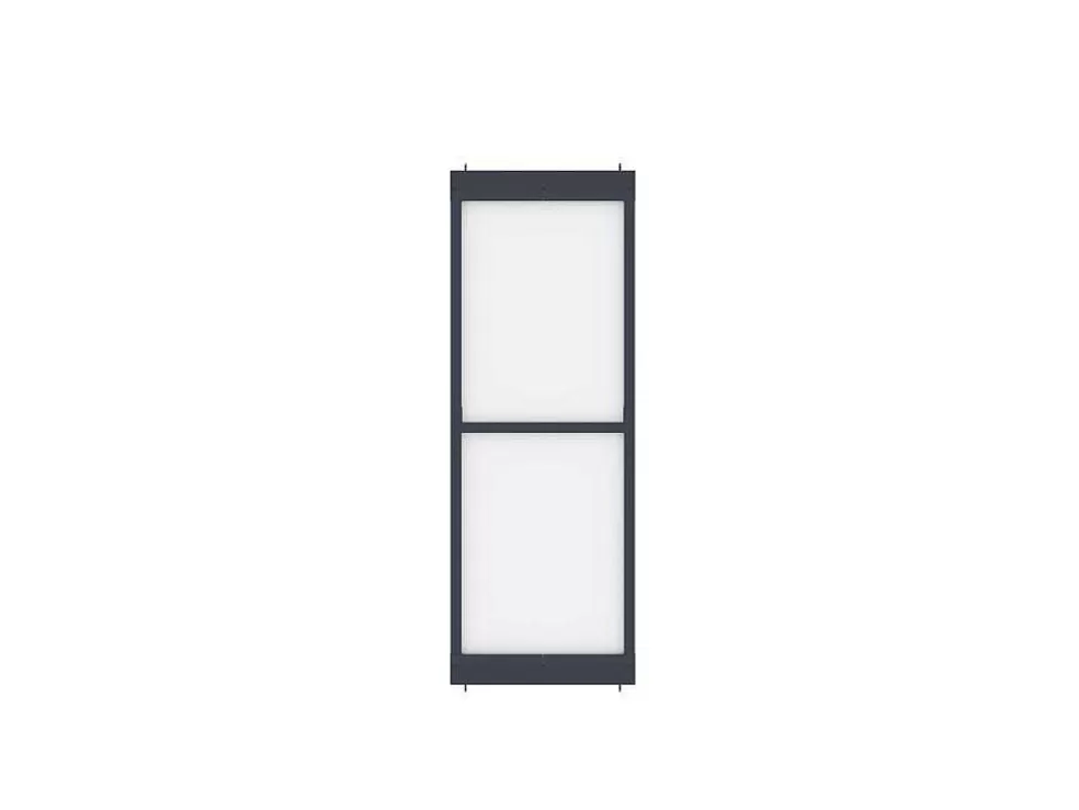 Outlet Scheidingswand In Aluminium - L88 X H245 Cm - Antraciet - Verstelbare Hoogte - Sagar Scheidingswand
