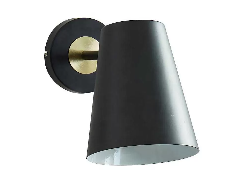 Discount Set Van 2 Vintage Wandpanelen - Ijzer - H. 33 Cm - Zwart - Trevis Wandlamp