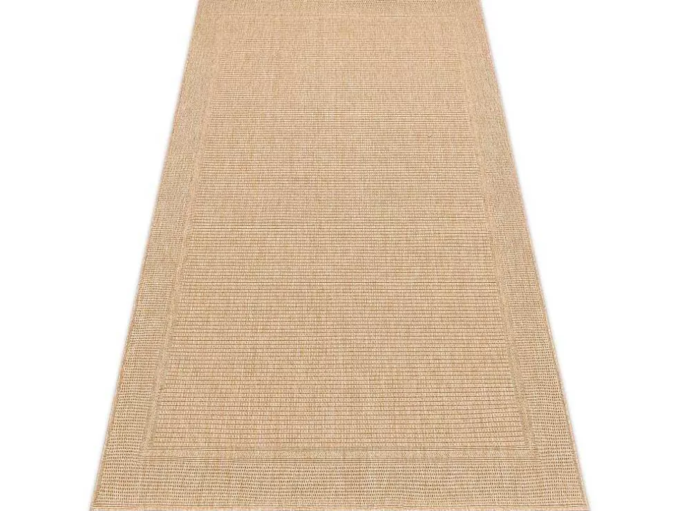 Discount Sisal Tapijt Timo 5979 Buitenshuis Kader Donker Beige 180X270 Cm Tapijt Voor Buiten