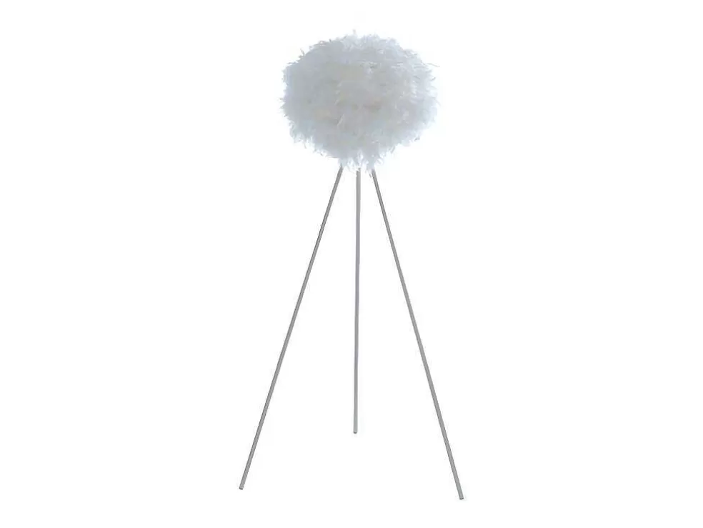 Flash Sale Staande Lamp Met Driepoot En Veren Nuage - 54 X 54 X 150 Cm - Wit Staande Lamp