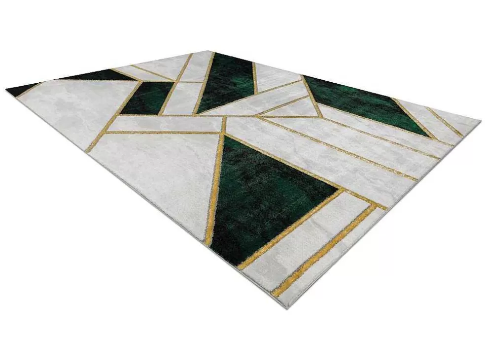 New Tapijt Emerald Exclusief 1015 Glamour, Stijlvol Marmer, Geometrisch Fl 120X170 Cm Klein Tapijt
