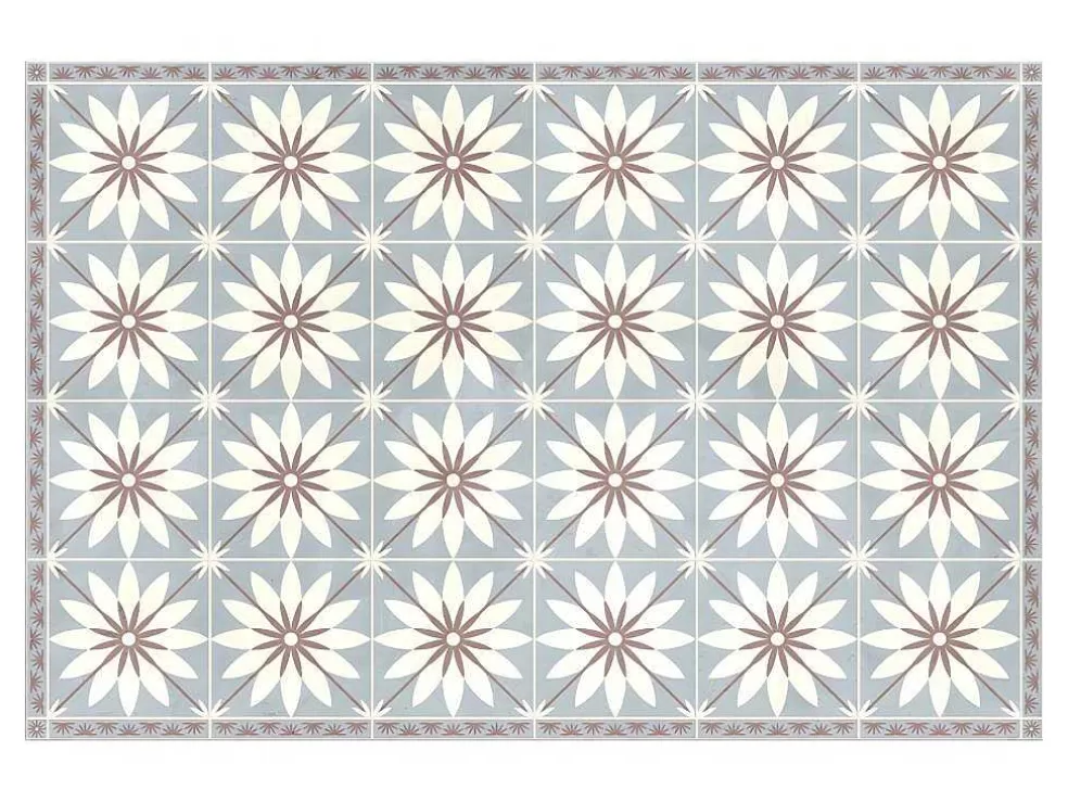 Flash Sale Tapijt Van Vinyl Met Bloempatroneneffect Florita - 120 X 180 Cm Tapijt Van Vinyl