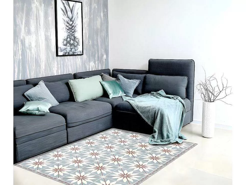 Flash Sale Tapijt Van Vinyl Met Bloempatroneneffect Florita - 120 X 180 Cm Tapijt Van Vinyl
