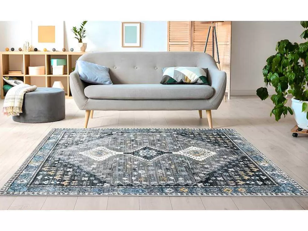 Fashion Tapijt Vintage Orientaalse Stijl Clossy - Polypropyleen - 160 X 230 Cm - Grijs Groot Tapijt