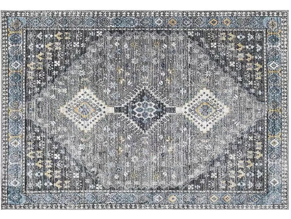 Discount Vintage Tapijt Oosterse Stijl Clossy - 200X290Cm - Grijs Groot Tapijt