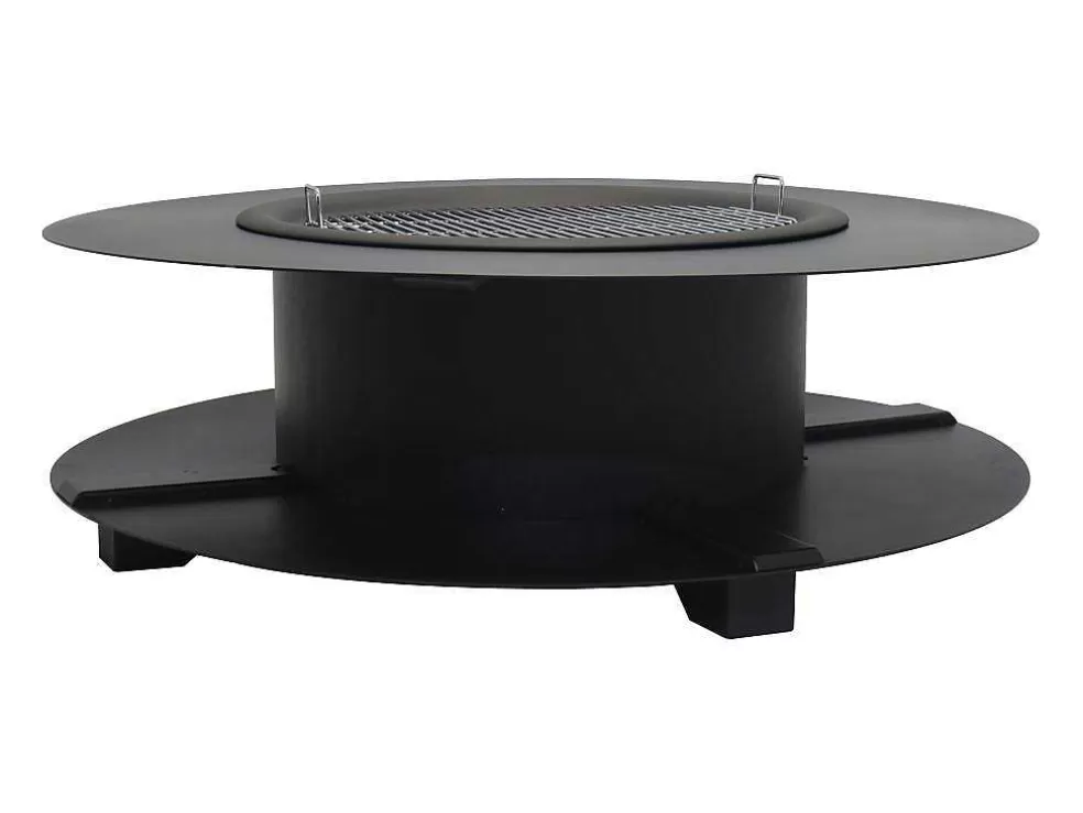 Hot Vuurkorf-Plancha/Grill Met Bergruimte Voor Hout - L120 X B120,5 X H40 Cm - Barcena Klein Huishoudelijk Apparaat