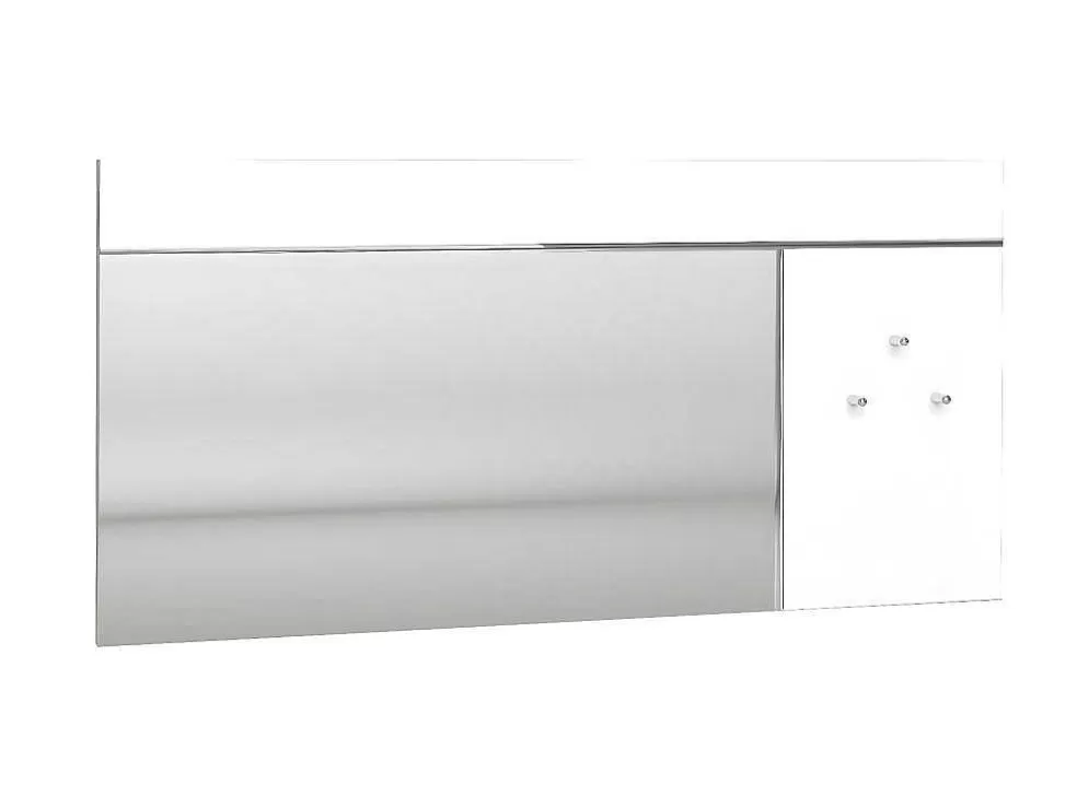 Discount Wandspiegel Met 3 Haken - L. 120 X H. 60 - Wit - Niklos Spiegel